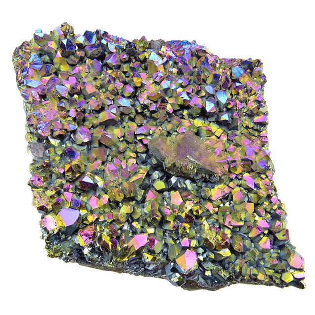 Aqua Aura oder Rainbow Aura, goldbehandelter Amethyst, 160 Gramm Aqua Aura oder Rainbow Aura, goldbehandelter Amethyst, 160 Gramm