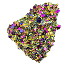 Aqua Aura oder Rainbow Aura, goldbehandelter Amethyst, 75 Gramm