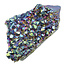 Aqua aura of regenboog aura, met goud behandelde amethist, 130 gram