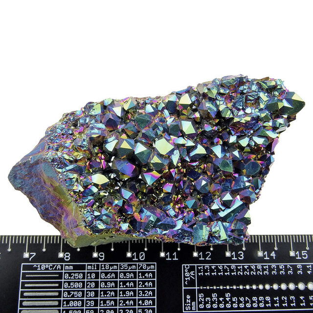Aqua aura or rainbow aura, gold treated amethyst, 130 grams Aqua aura or rainbow aura, gold treated amethyst, 130 grams
