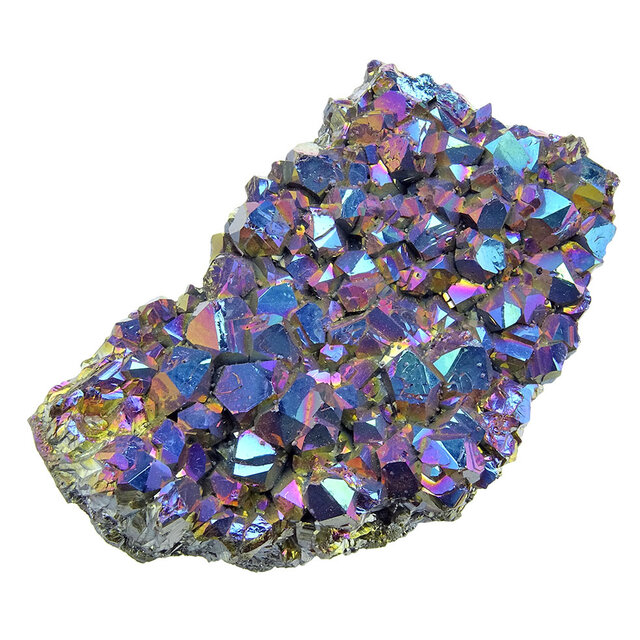 Aqua Aura oder Rainbow Aura, goldbehandelter Amethyst, 100 Gramm Aqua Aura oder Rainbow Aura, goldbehandelter Amethyst, 100 Gramm