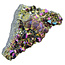 Aqua Aura oder Rainbow Aura, goldbehandelter Amethyst, 115 Gramm