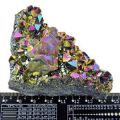 Aqua aura of regenboog aura, met goud behandelde amethist, 115 gram Aqua aura of regenboog aura, met goud behandelde amethist, 115 gram