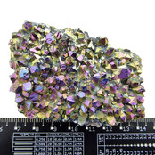 Aqua Aura oder Rainbow Aura, goldbehandelter Amethyst, 130 Gramm