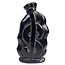 Beautiful obsidian money bag, 15 cm