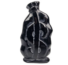 Beautiful obsidian money bag, 13 cm