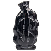 Wunderschöne Geldtasche aus Silberobsidian, 13 cm Wunderschöne Geldtasche aus Silberobsidian, 13 cm