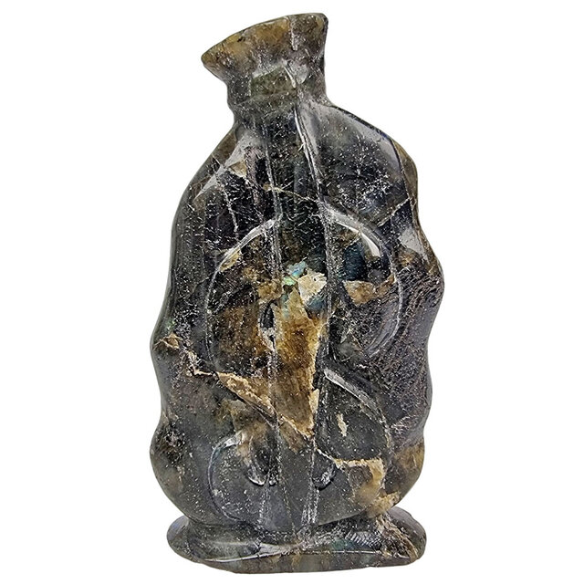 Wunderschöne Geldtasche aus Labradorit, 13 cm Wunderschöne Geldtasche aus Labradorit, 13 cm