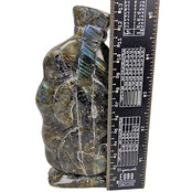 Wunderschöne Geldtasche aus Labradorit, 13 cm Wunderschöne Geldtasche aus Labradorit, 13 cm