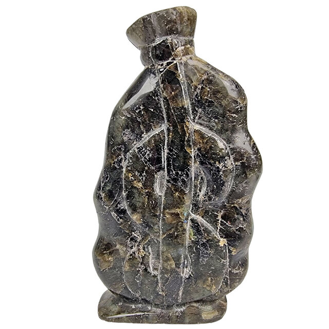 Wunderschöne Geldtasche aus Labradorit, 13 cm Wunderschöne Geldtasche aus Labradorit, 13 cm