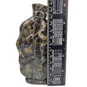 Beautiful labradorite money bag, 13 cm