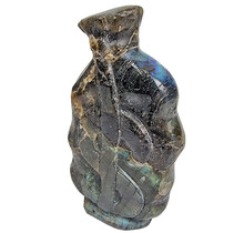 Beautiful labradorite money bag, 13 cm