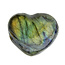 Beautiful labradorite heart from Madagascar