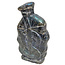 Beautiful labradorite money bag, 13 cm