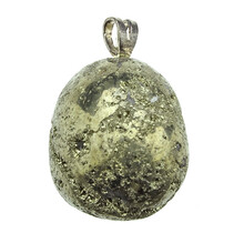 Beautiful pendant of pyrite with silver eye