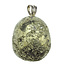 Beautiful pendant of pyrite with silver eye
