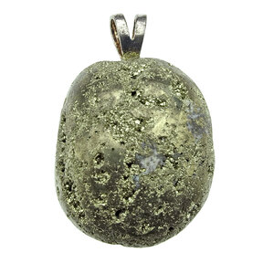 Pendant of pyrite with silver eye