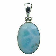 Larimar pendant in silver