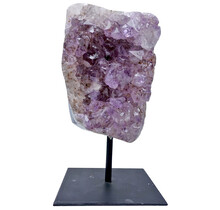 Amethyst on metal base, 17 cm and 1640 grams