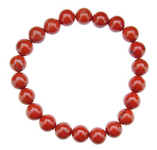 Armband aus roter Jaspis mit 8 mm Perlen