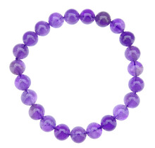 Amethyst bracelet with 8 mm beads