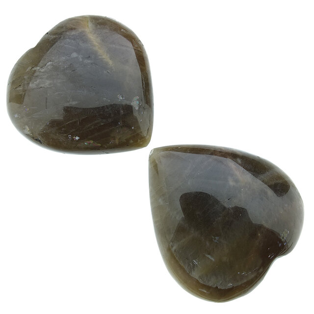 Beautiful moonstone heart