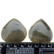 Beautiful moonstone heart