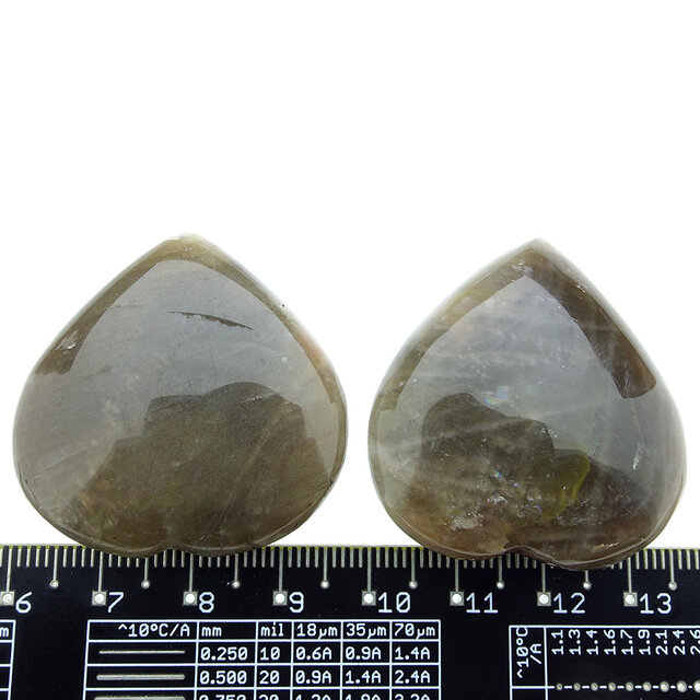 Beautiful moonstone heart