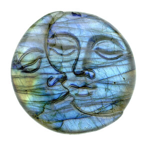 Labradorit Sonnen und Mond Carving