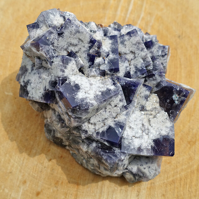Fluorite from the UK with daylight fluorescence Fluorite from the UK with daylight fluorescence