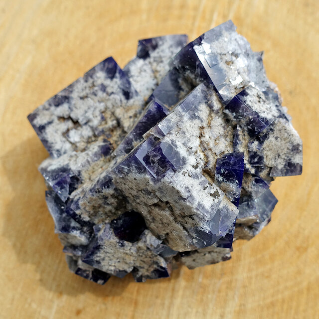 Fluorite from the UK with daylight fluorescence Fluorite from the UK with daylight fluorescence