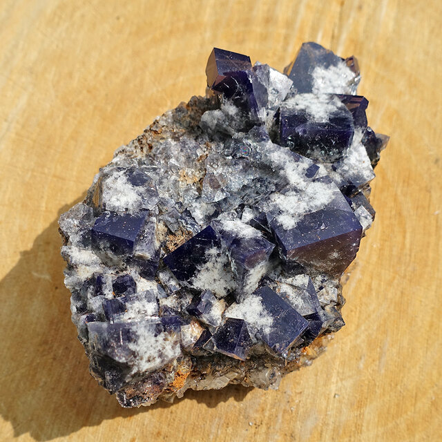 Fluorite from the UK with daylight fluorescence Fluorite from the UK with daylight fluorescence