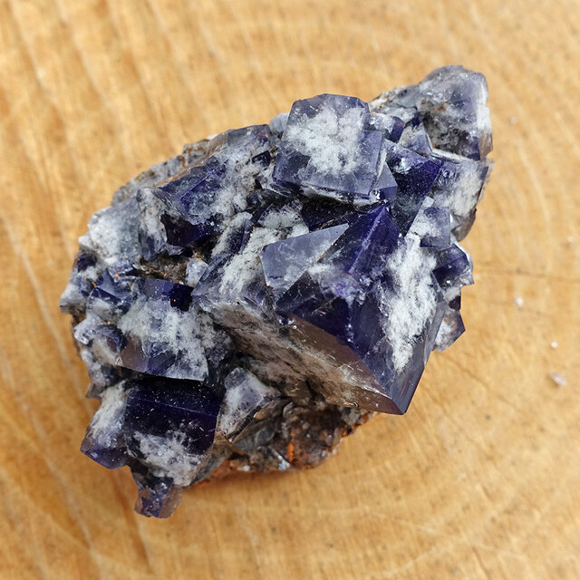 Fluorite from the UK with daylight fluorescence Fluorite from the UK with daylight fluorescence
