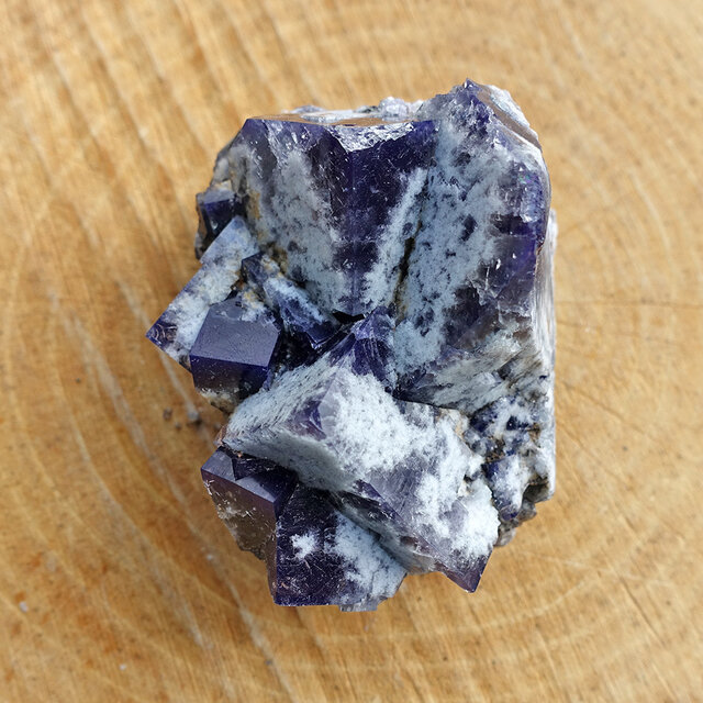 Fluorite from the UK with daylight fluorescence Fluorite from the UK with daylight fluorescence
