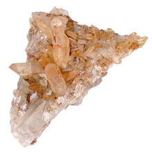 Tangerine kristal cluster