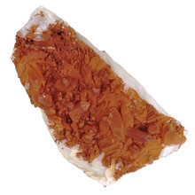 Tangerine crystal cluster