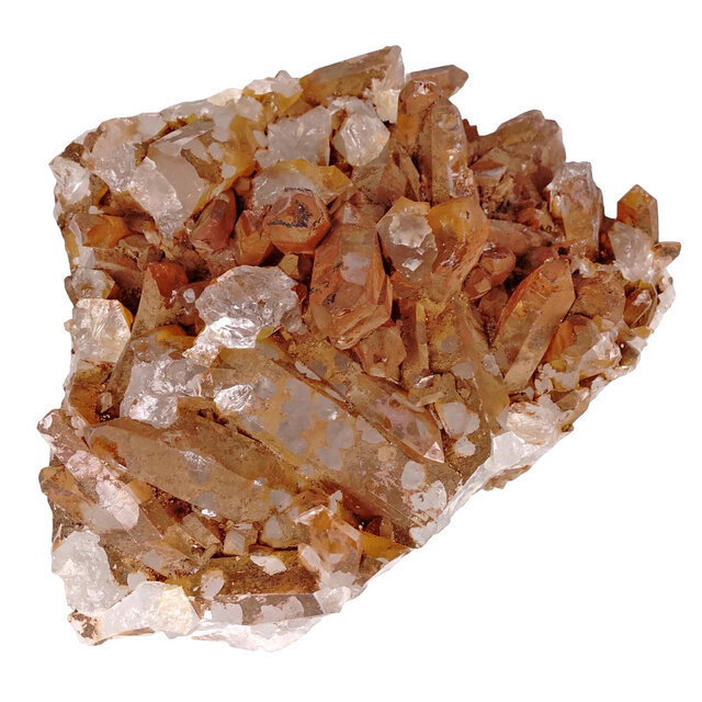 Tangerine, quartz from Brazil 365 grams