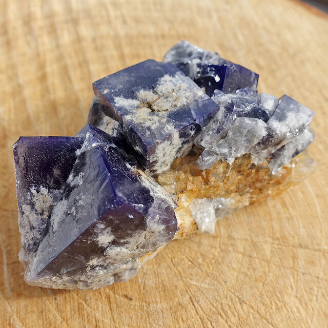 Fluorite from the UK with daylight fluorescence Fluorite from the UK with daylight fluorescence