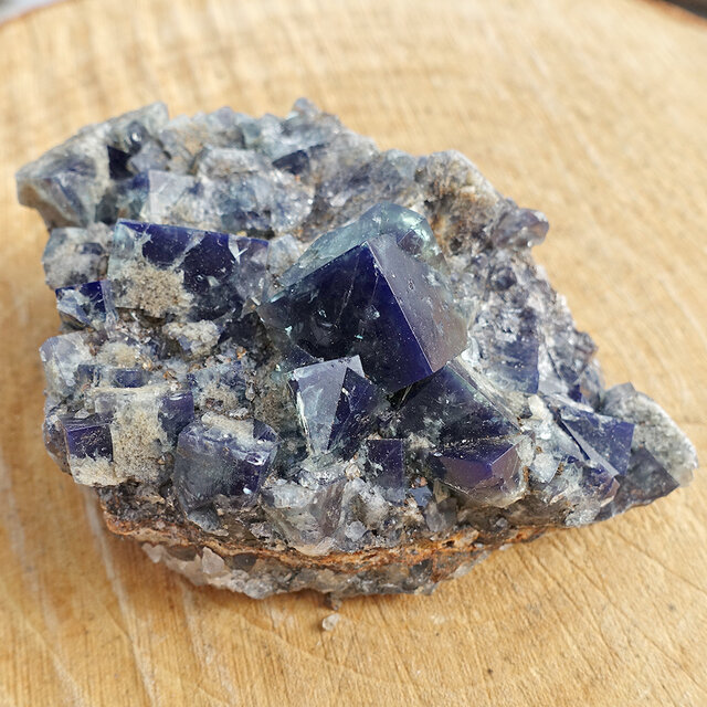 Fluorite from the UK with daylight fluorescence Fluorite from the UK with daylight fluorescence