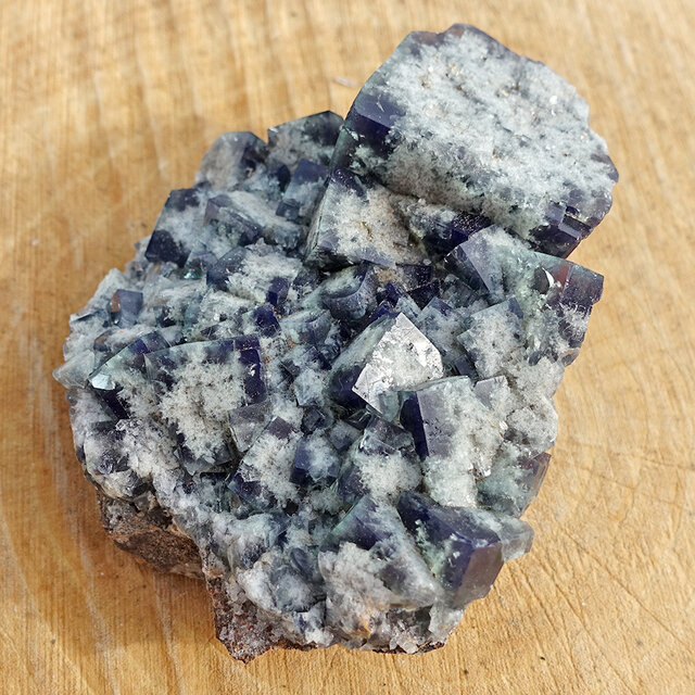 Fluorite from the UK with daylight fluorescence Fluorite from the UK with daylight fluorescence