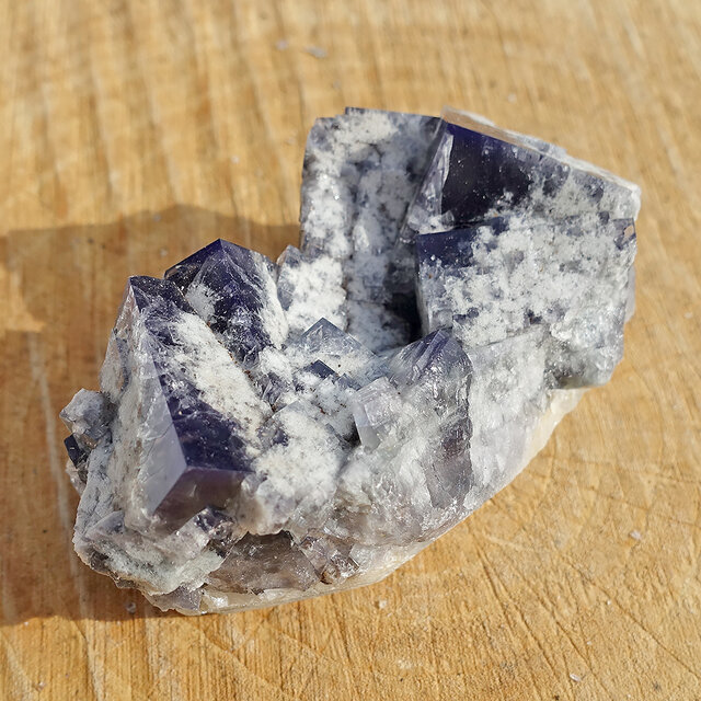 Fluorite from the UK with daylight fluorescence Fluorite from the UK with daylight fluorescence