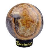 Aragonite, the pseudomorph of calcite, diameter 6,9 cm Aragonite, the pseudomorph of calcite, diameter 6,9 cm