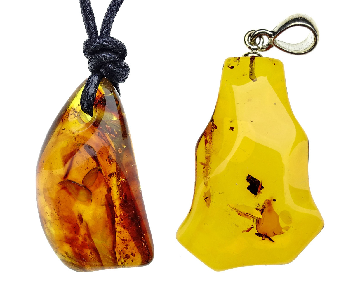 Henna Mini Amber & Sterling Silver Necklace – VW Gypsy
