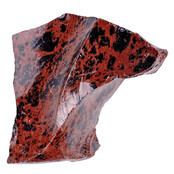 Mahonie obsidiaan, natuurlijk vulkanisch glas Mahonie obsidiaan, natuurlijk vulkanisch glas