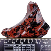 Mahonie obsidiaan, natuurlijk vulkanisch glas Mahonie obsidiaan, natuurlijk vulkanisch glas