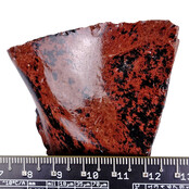 Mahonie obsidiaan, natuurlijk vulkanisch glas Mahonie obsidiaan, natuurlijk vulkanisch glas