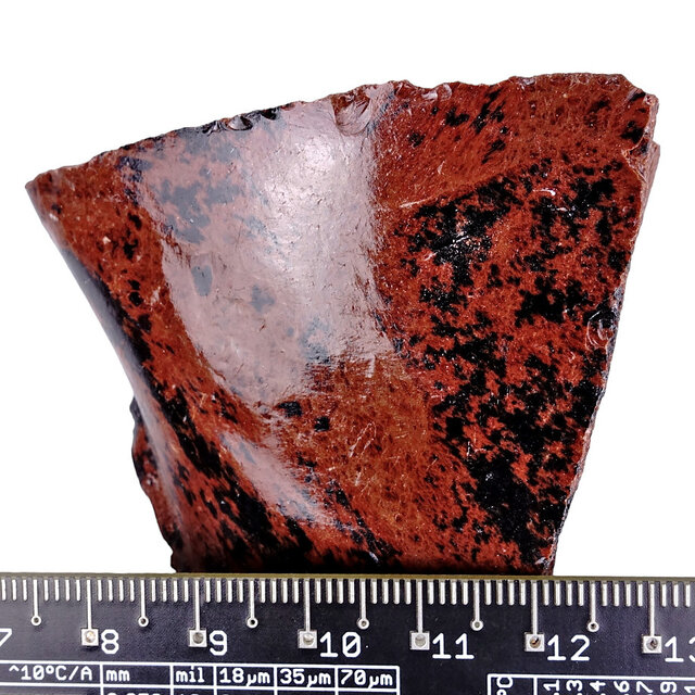 Mahagoni-Obsidian, natürliches vulkanisches Glas