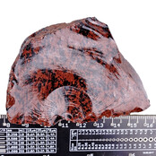 Mahagoni-Obsidian, natürliches vulkanisches Glas