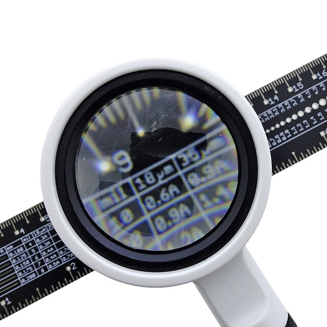 Hand magnifier with 16x magnification and 35mm lens Hand magnifier with 16x magnification and 35mm lens