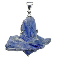 Kyanite pendant in silver